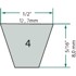 GRANIT Klinasti remen 12,7 x 2210 mm 87" tip-A za 4L870K LG48-870 57274087